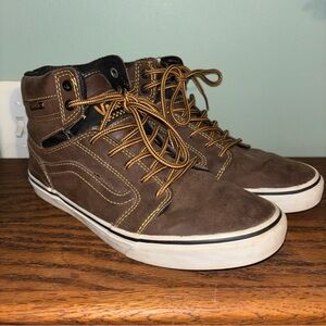 Vans Sk8-Hi MTE Brown Leather Sneakers Mens Size 7